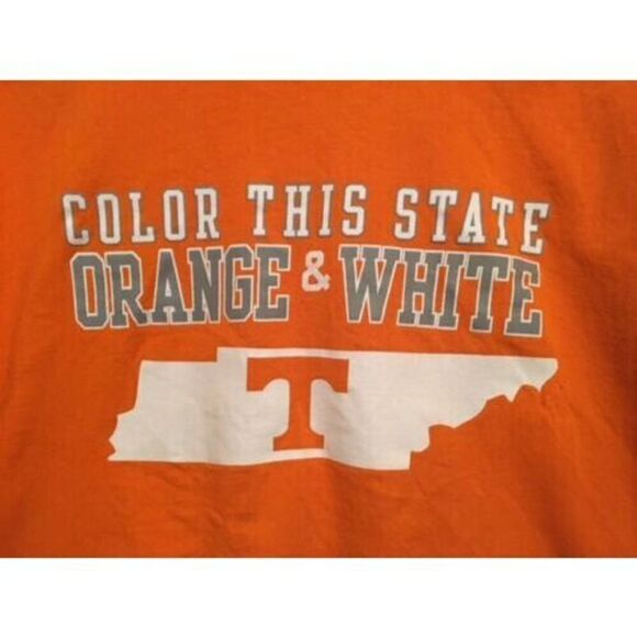 TENNESSEE VOLUNTEERS COLOR THIS STATE ORANGE & WHITE SIZE LARGE T-SHIRT - Picture 2 of 3